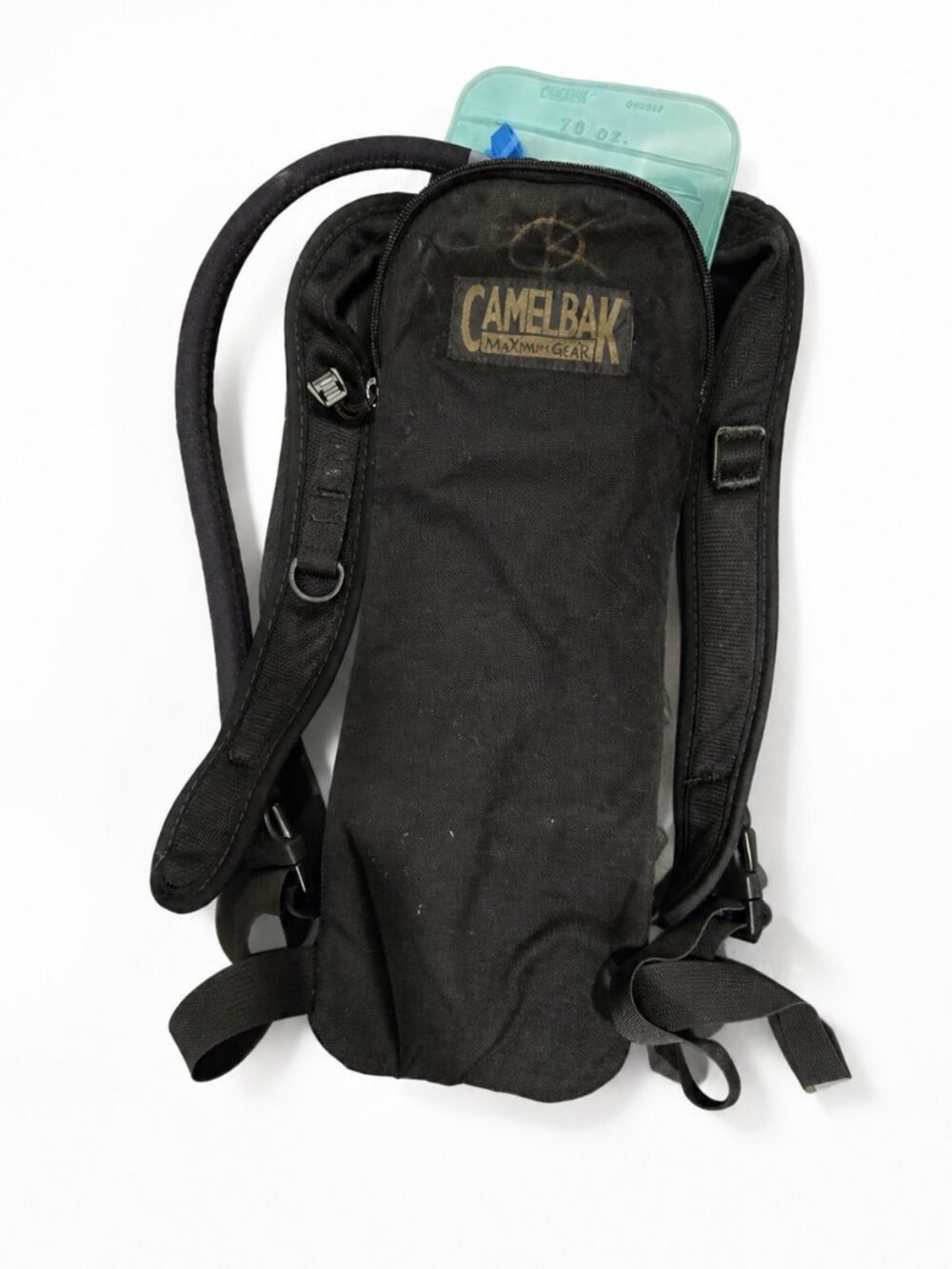 Vintage CamelBak Maximum Gear 70oz Hydration Pack USAF Military Issued Black NOS